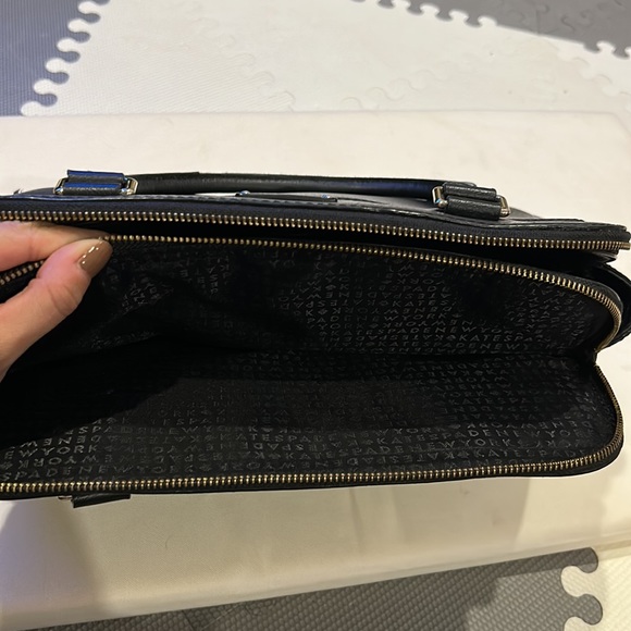 Kate Spade NY "Grove Street" Black Leather Shoulder Tote Bag black #WKRU4570 - Picture 7 of 15
